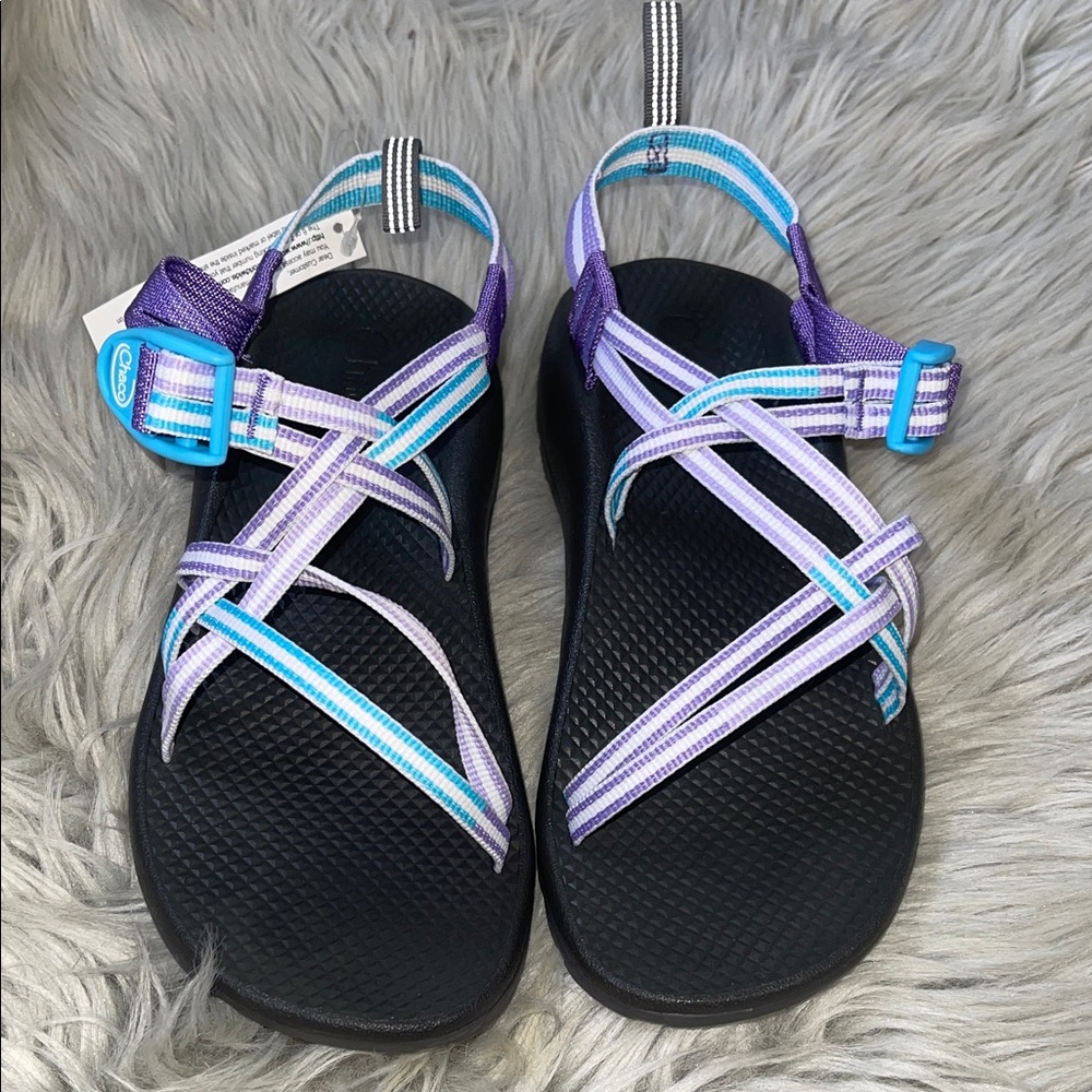 Chaco Kids Sandals in Purple and Blue